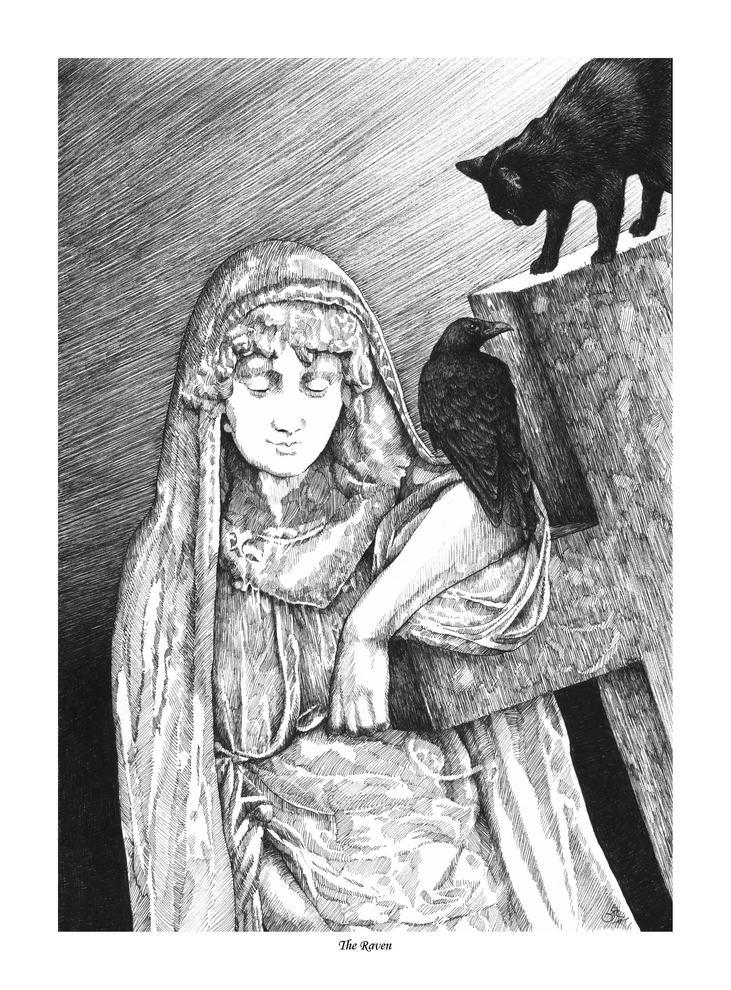 'THE RAVEN' OPEN EDITION GOTHIC PRINT