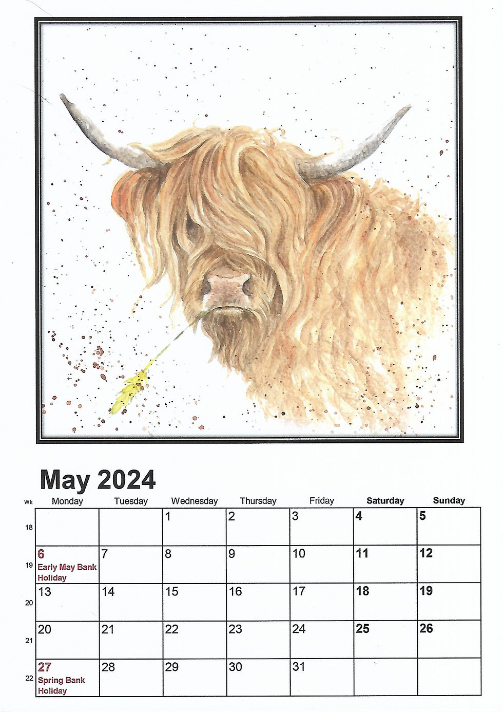 Thumbnail: 2024 Wildlife Wall Calendar