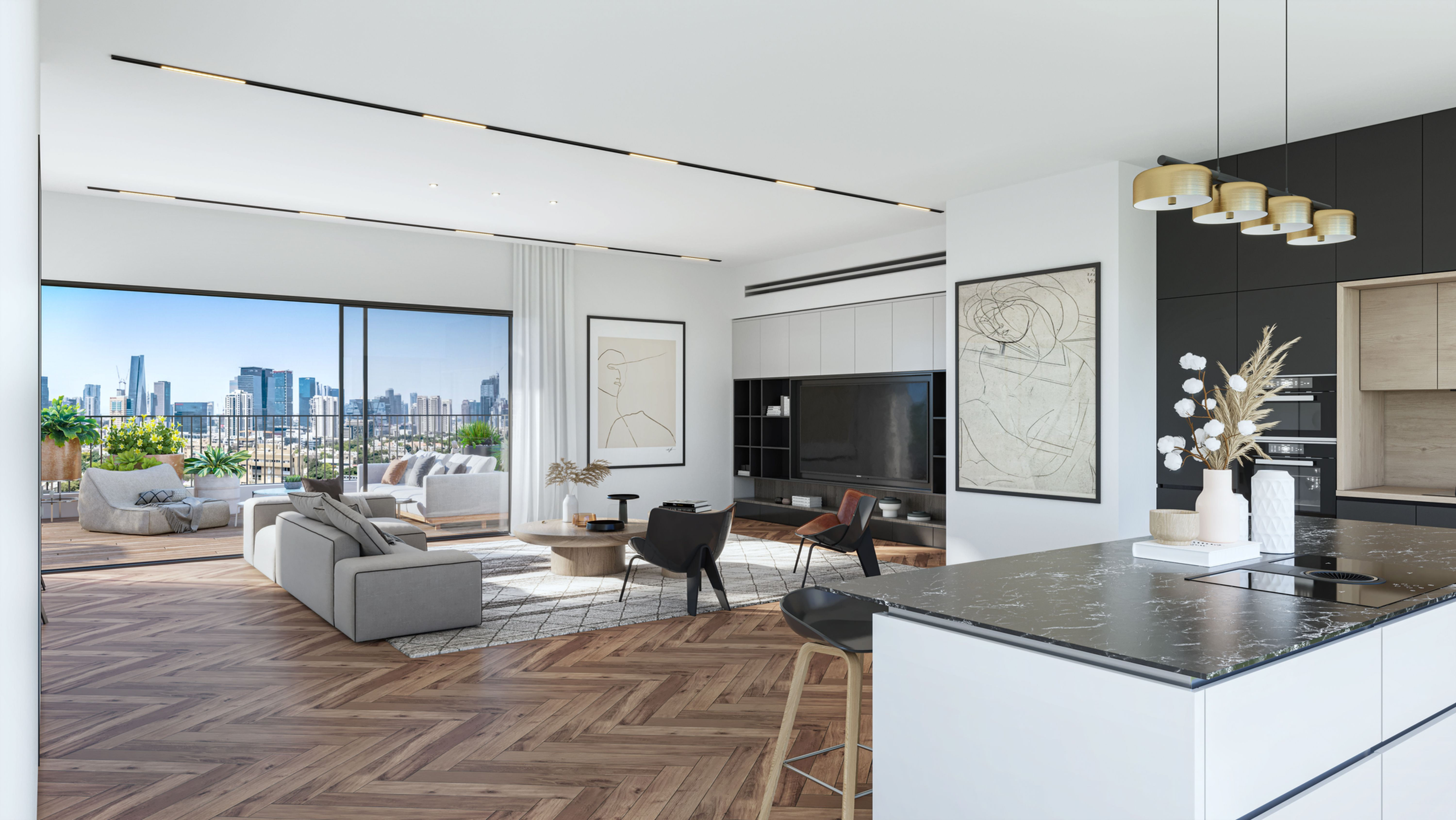 דירה 1013 | פנטהאוז | 4 חדרים  |  112 מ"ר | 65 מ"ר מרפסת  |יגור 8-22_8-1