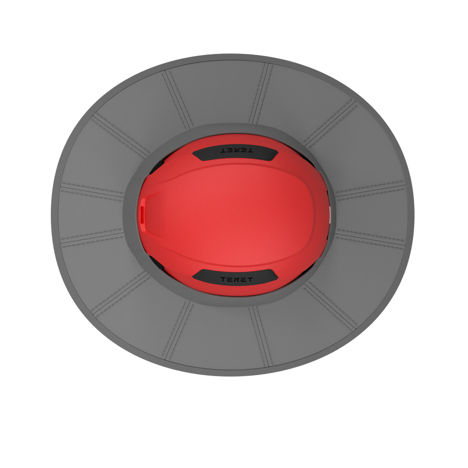 TERET Sombrero auf Helm von oben