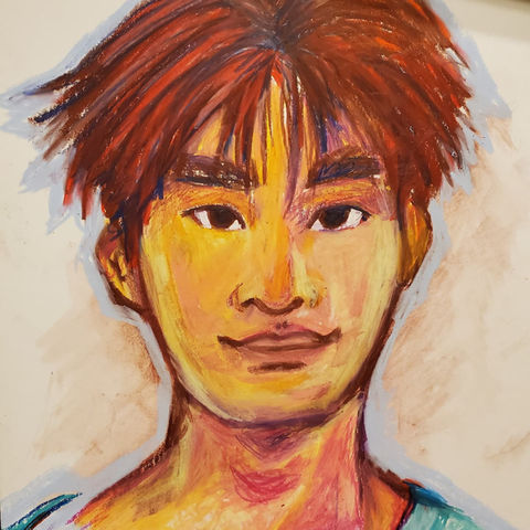 Chan - neocolor crayon 2021