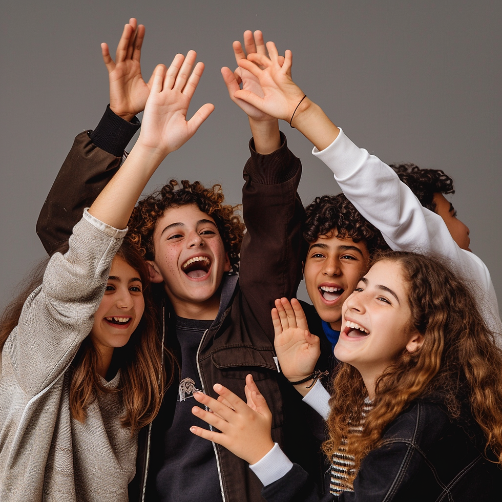 studio_evp_8_Israeli_kids_aged_17-18_high_five_together__fun_ph_50d9c7d3-47ae-4b12-b484-0c