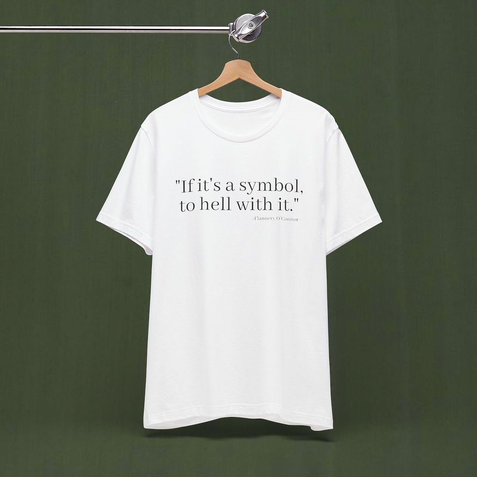 Thumbnail: If It's a symbol, to hell with it. Eucharistic Unisex Jersey Short Sleeve Tee