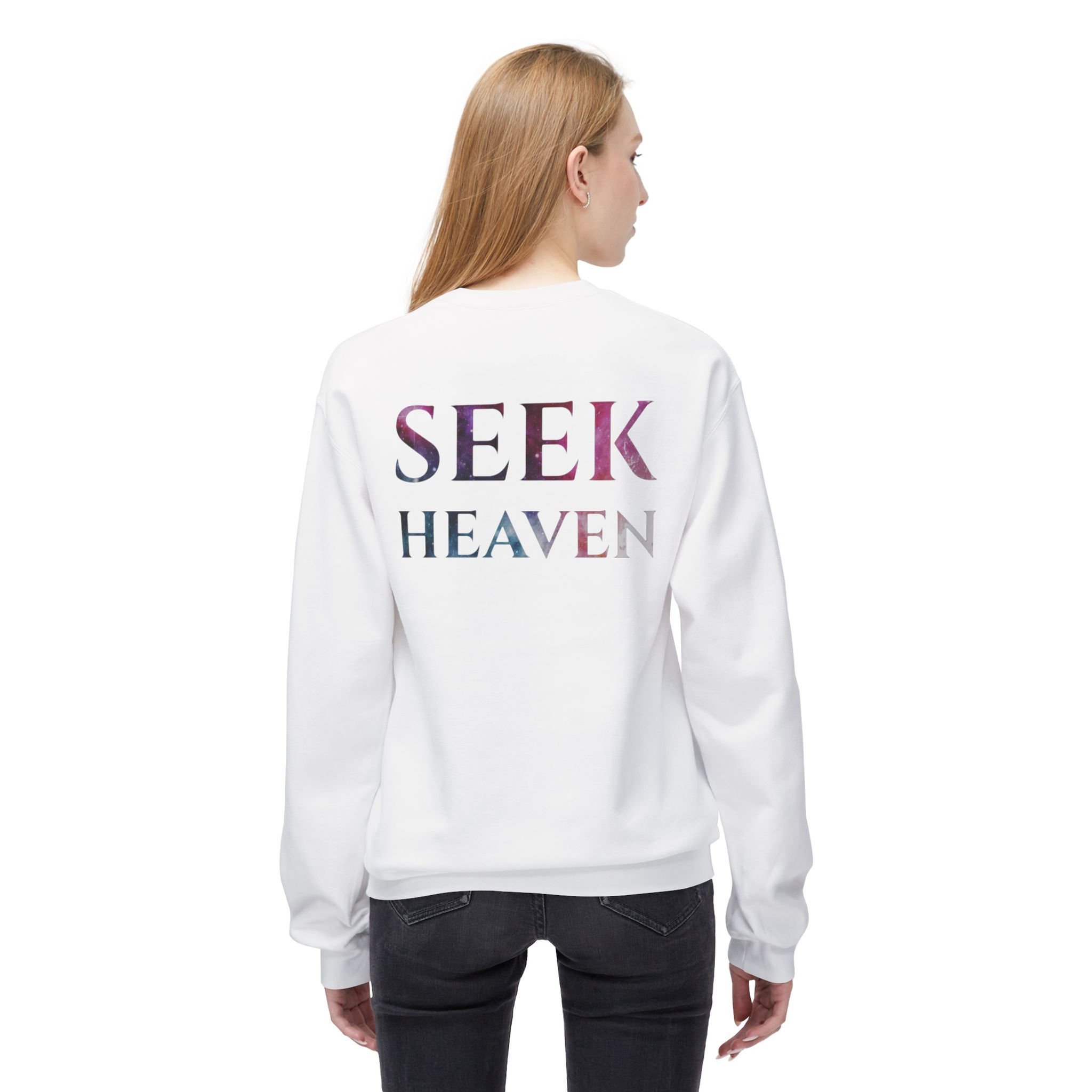 Seek Heaven Midweight Softstyle Fleece Crewneck Sweatshirt