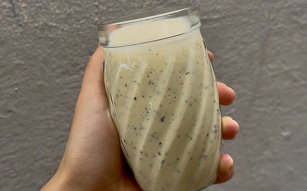Smoothie de maracujá com banana