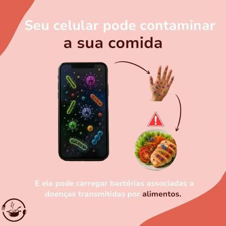Seu celular pode contaminar a sua comida?