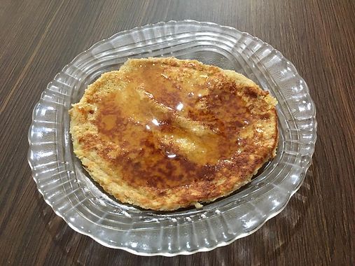 Panqueca de banana com aveia