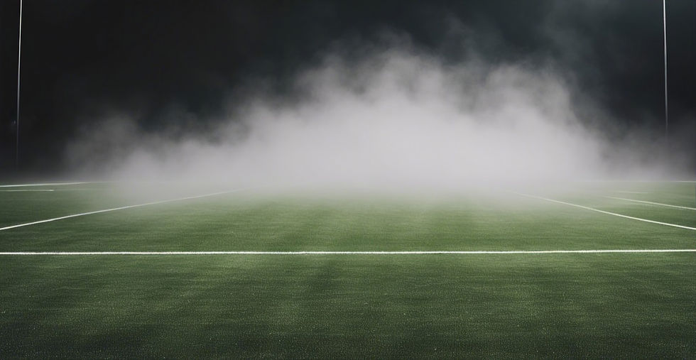 mist rising from a turf field with black background.jpg