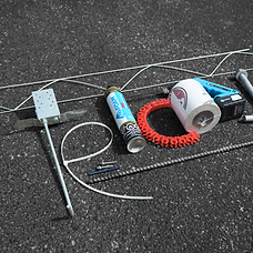 These are ICF Accessories such as zip ties, wire hooks, ICF Screws, and other fasteners.