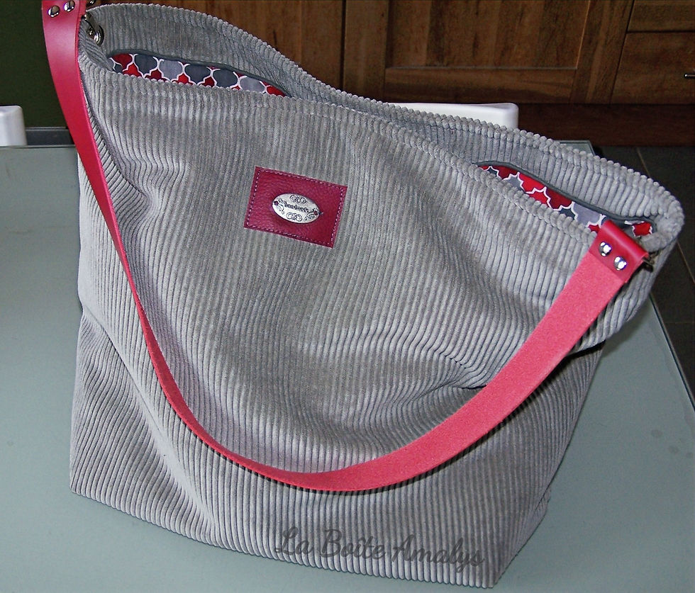 Sac fourre-tout gris