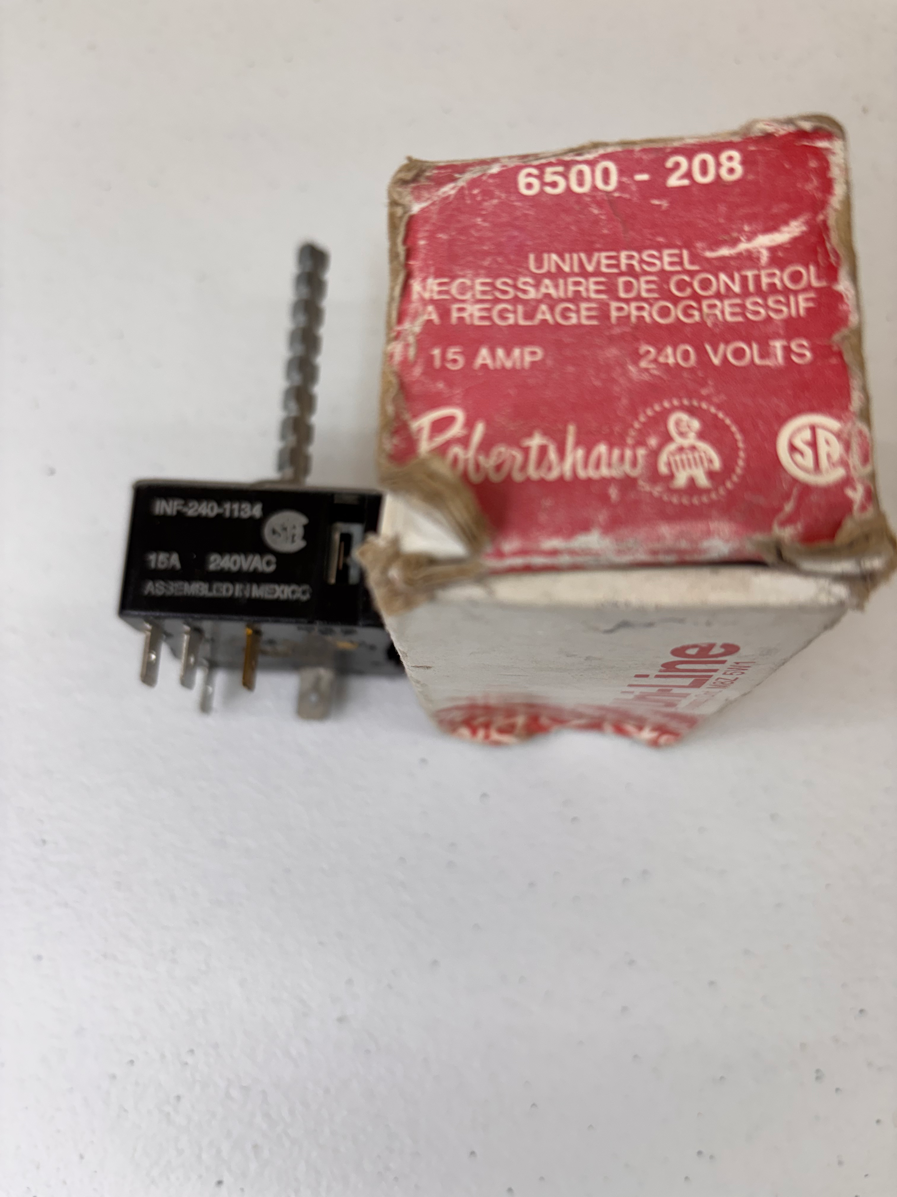 6500-208 Robertshaw Infinite Replacement Switch - Open Box