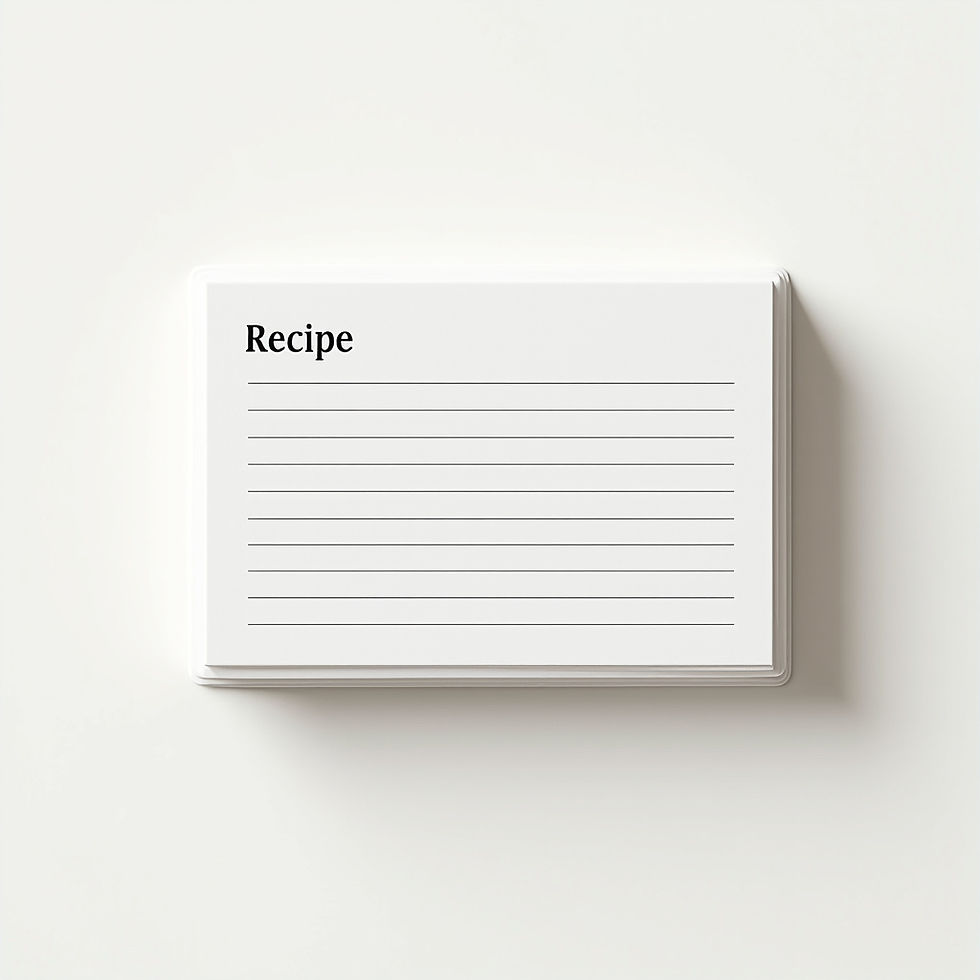 Recipe Card Set