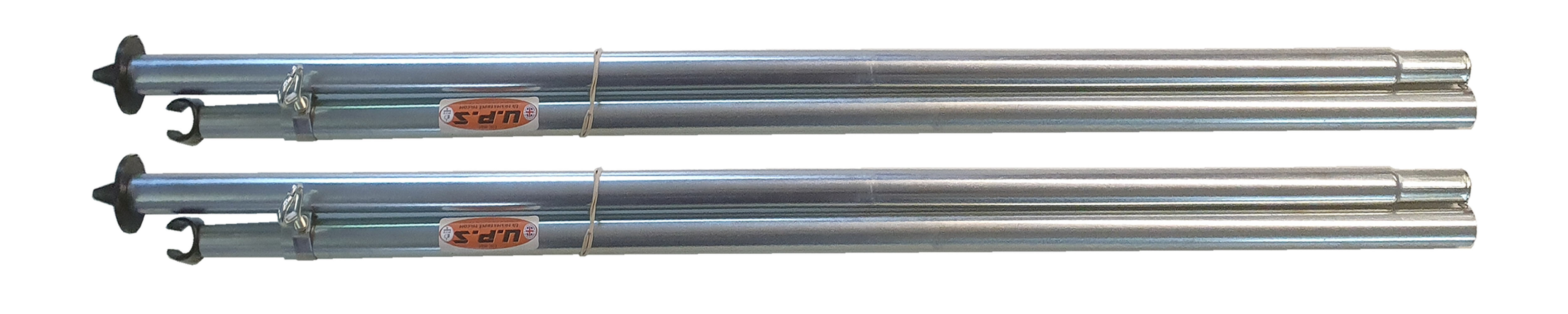 Two parallel metal tubes on white background, heavy duty hammock stand, ULTRAMATRIXLTD