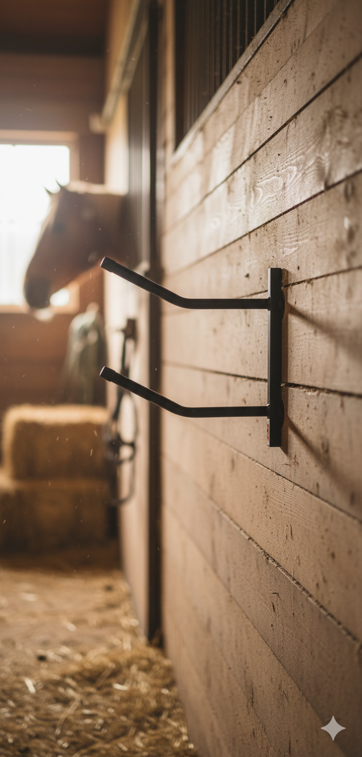 Thumbnail: double saddle rack 2 arm saddle rack in stabble