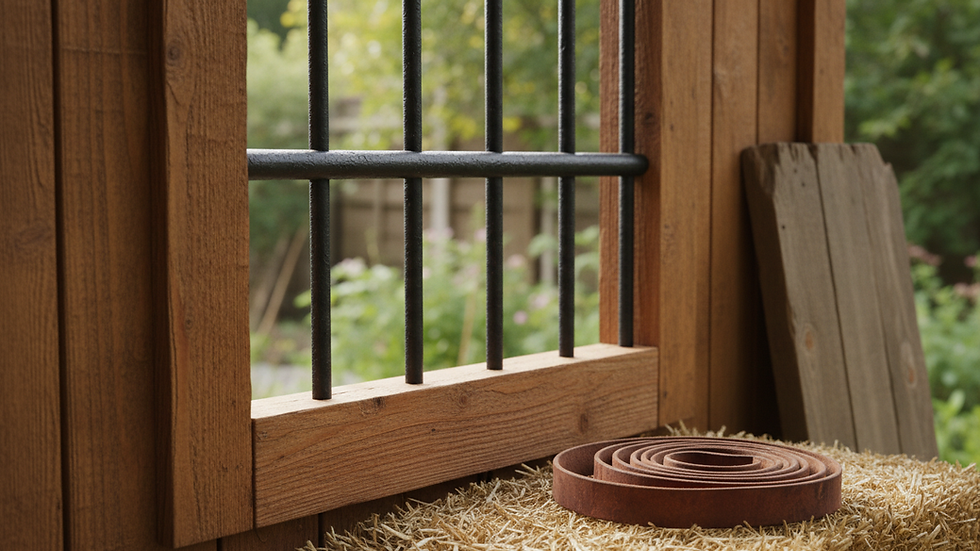 Improving Shed Security with Steel Bars