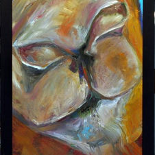 colorful animal oil painting by Sue Fazio