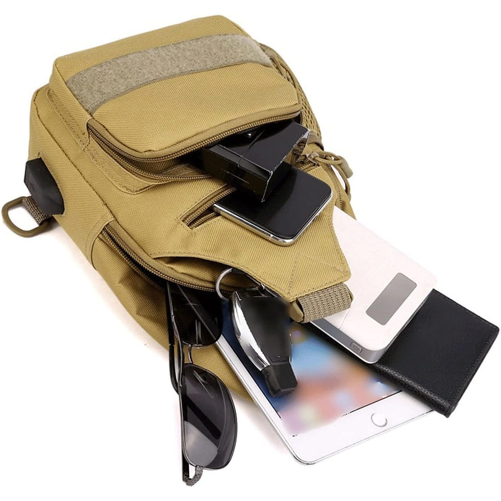 Miniatura: HOGFELS | Bolso Crossbody Urban Rover para Hombre Khaki – Movimiento sin Límites