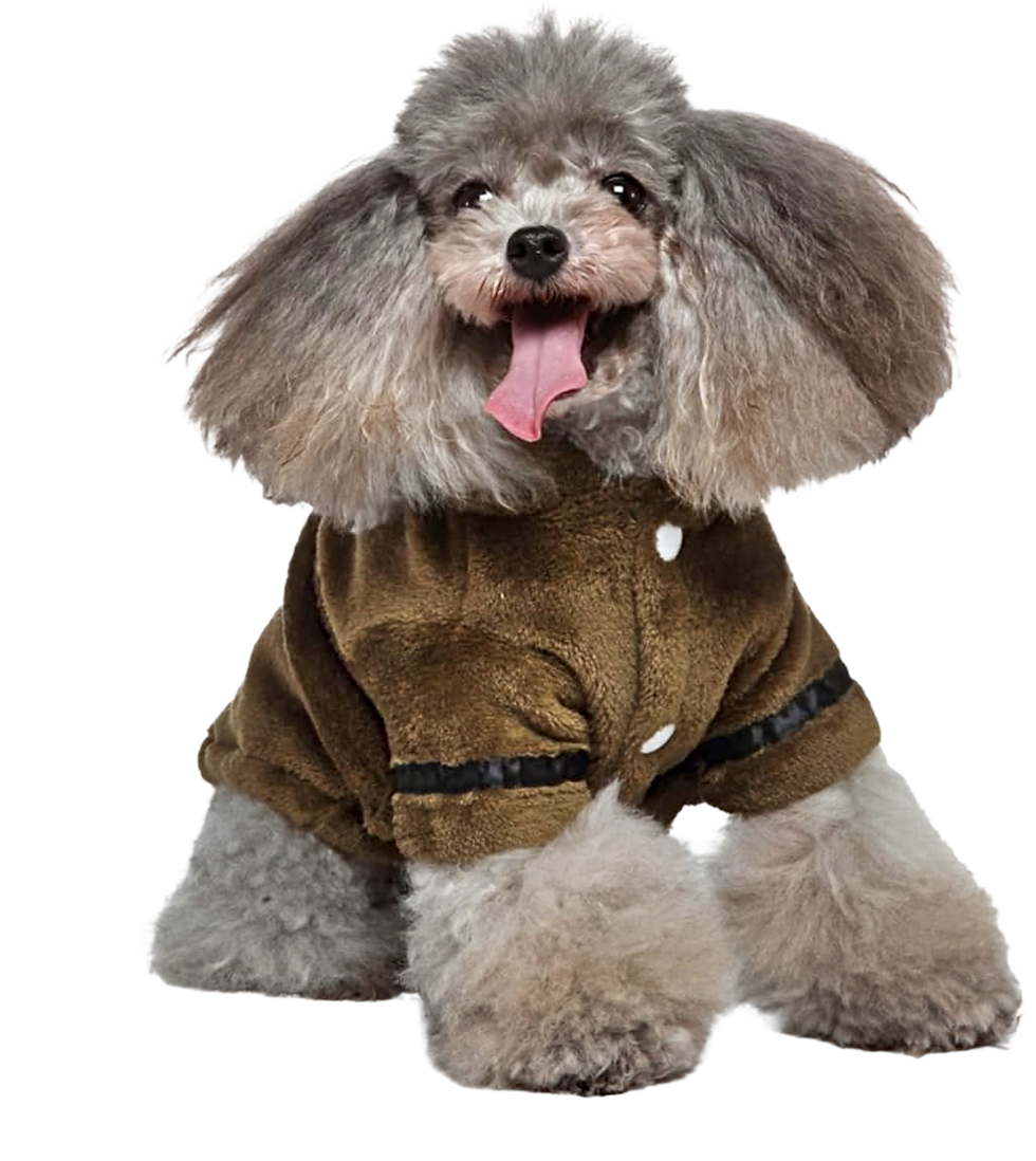 Petz Comfy Bath Suave Bata de Baño Tamaño Grande Color Café