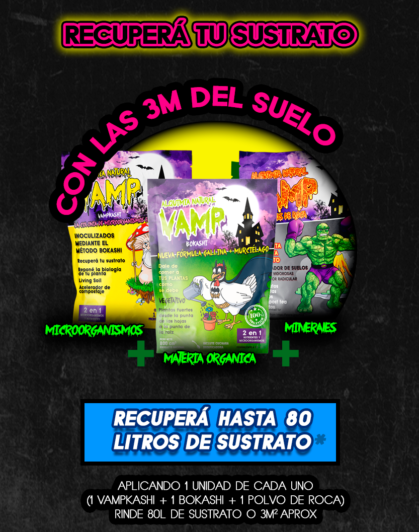 recuperar sustrato, reutilizar sustrato, preparar suelo huertas, las 3M del suelo VAMP