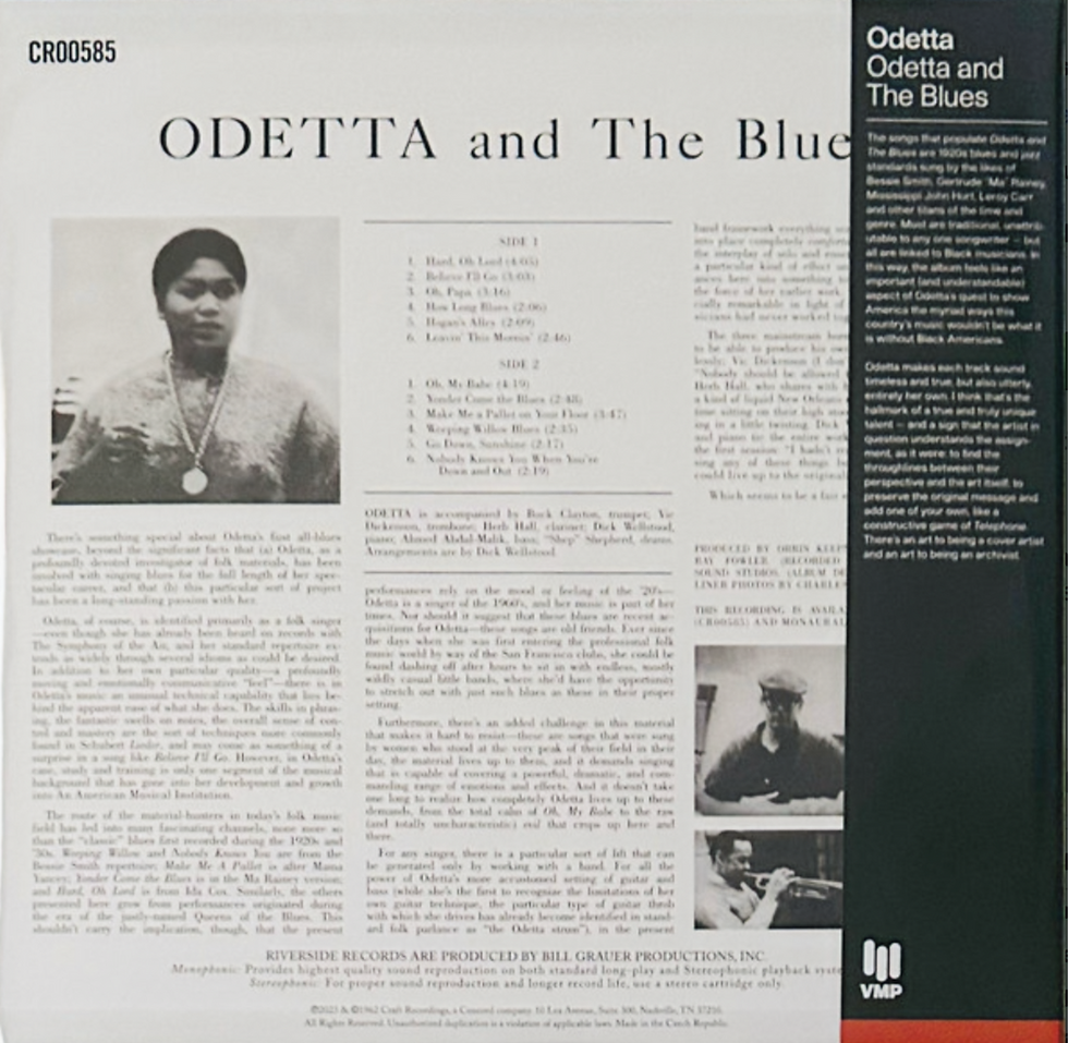 Pikkukuva: Odetta – Odetta And The Blues