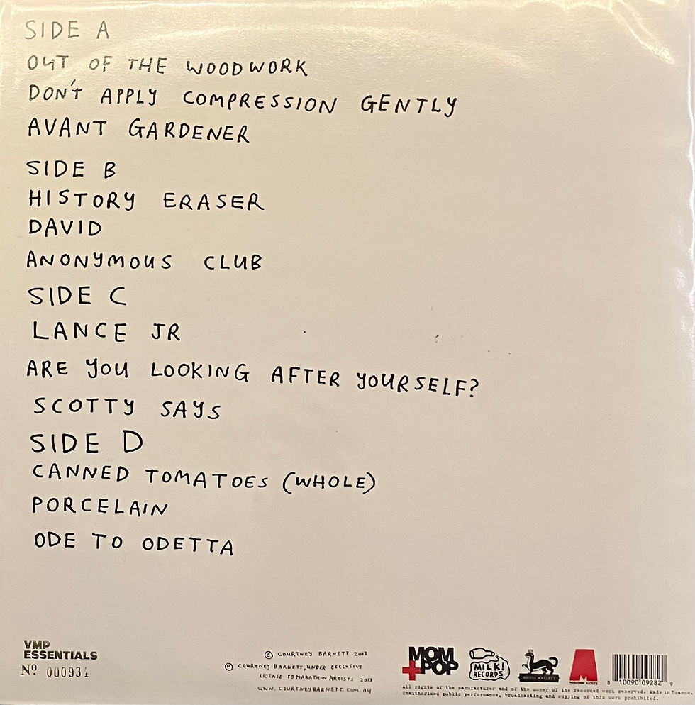 Miniatyrbild: Courtney Barnett ‎– The Double EP: A Sea Of Split Peas