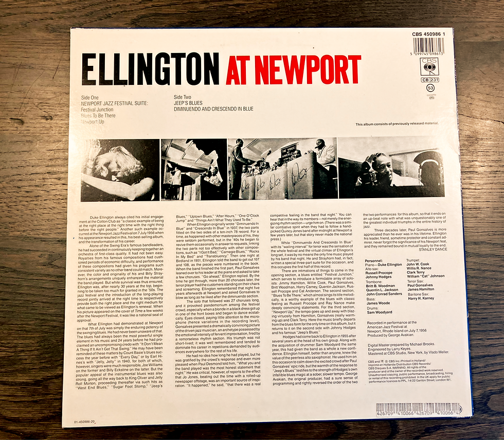 Duke Ellington And His Orchestra Ellington At Newport