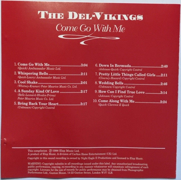 Thumbnail: The Del-Vikings – Come Go With Me (CD)