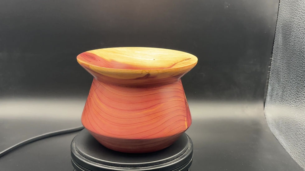 This Eastern Red Cedar Vessel is a real beauty, flaunting the natural charm of Red Cedar wood