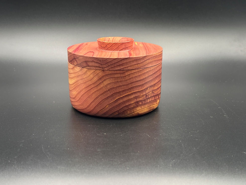 Eastern Red Cedar Box Showcasing the rich grain and aromatic beauty of Eastern Red Cedar.