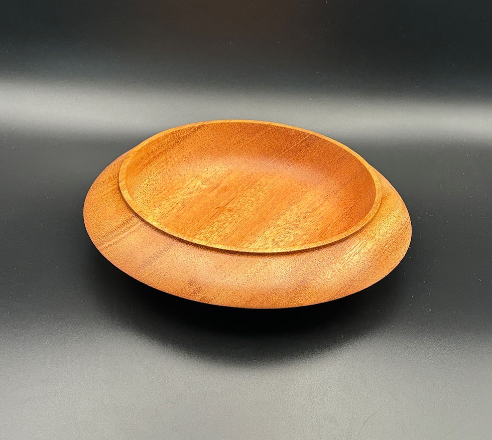 Thumbnail: African Mahogany bowl, perfect as a decorative piece or for holding fruit, nuts, or candy.