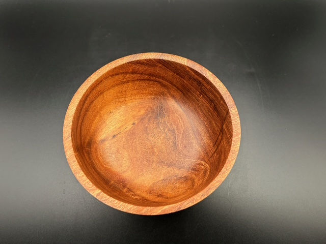 Thumbnail: Texas Mesquite pedestal bowl features stunning natural grain lines that make it a truly eye-catching piece.