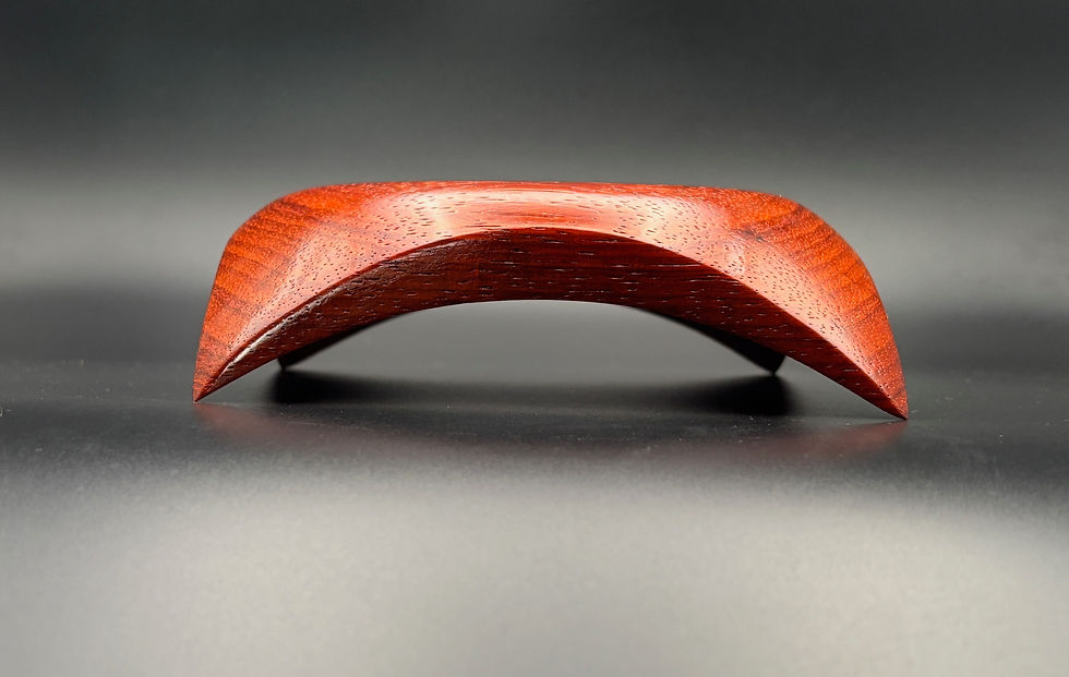 Thumbnail: Padauk square bowl, designed to highlight the wood’s natural richness and bold grain.