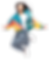 若い跳ねる女性