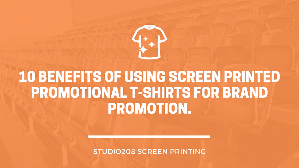 10 Benefits of using screen printed promotional t-shirts. San Francisco screen printing