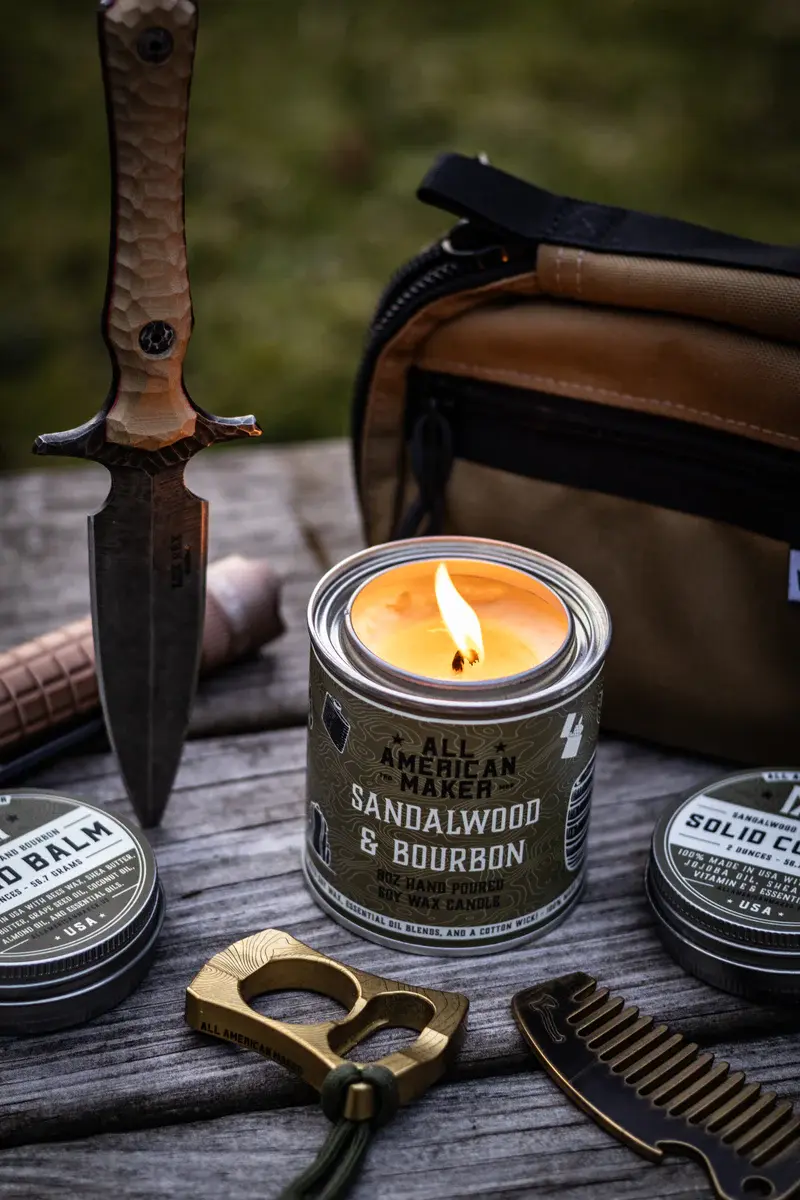 Thumbnail: Sandalwood & Bourbon : Candle - All American Maker