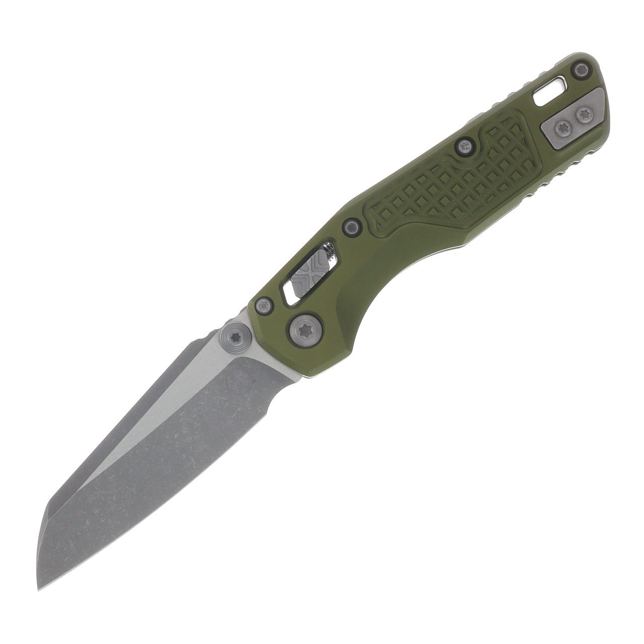 Microtech MSI™ MINI S/E APOCALYPTIC STANDARD FRAG ALUMINIUM OD GREEN
