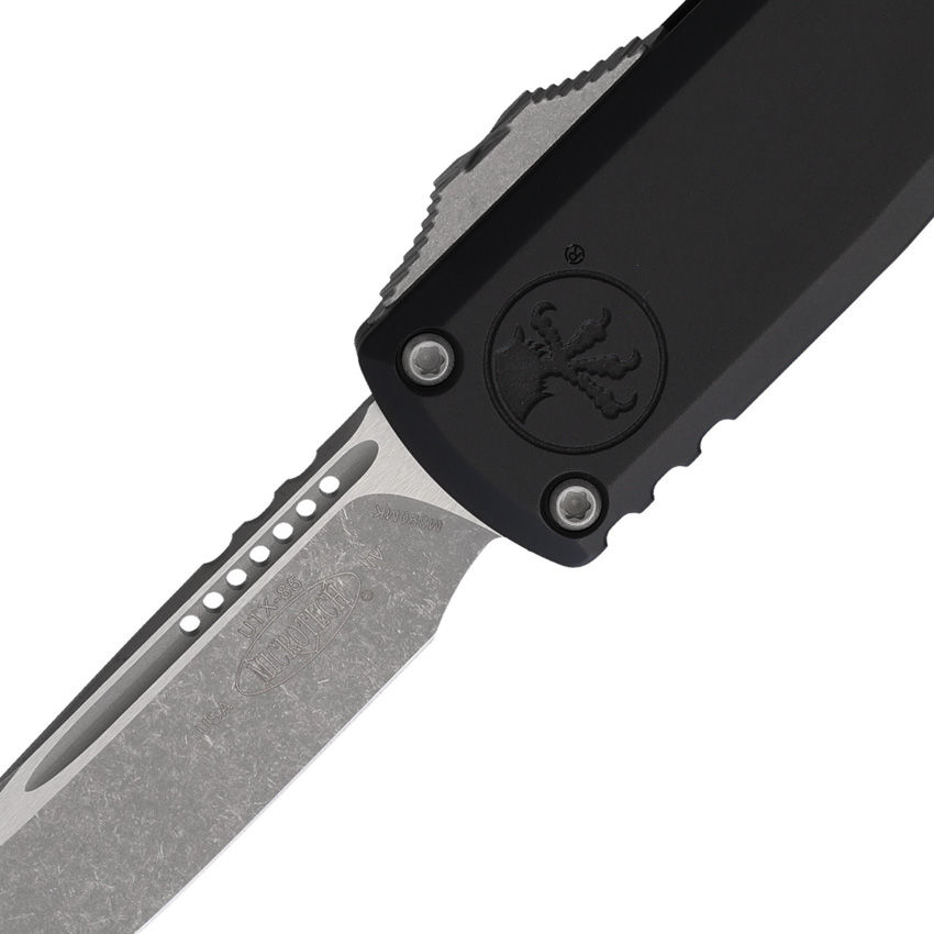 Thumbnail: Microtech UTX-85 GEN IV S/E STONEWASH STANDARD BLACK (12314-10)