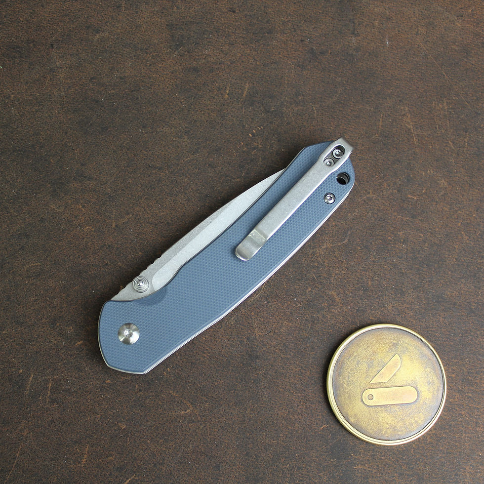 Thumbnail: CJRB Pyrite - AR-RPM9  Stone Wash Blade - Blue G10