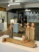 menselijk figuur figuristisch sculptuur sculpture contemporary art kunst artwork beeldhouwen femaleartist handcrafted dutchartist contemporarysculpture abstractsculpture organicsculpture organic beeldhouwen beeld modernsculpture patine gepatineerd Chamotte klei keramiek gebakken artobject humanface head gezicht menselijk hoofd expressive gezichtsuitdrukking sculptured handmade unique piece one-of layers expressionisme