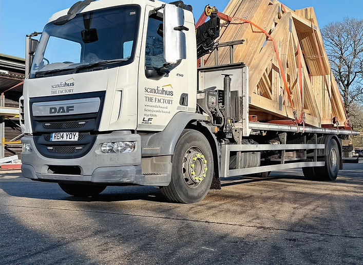 Roof Truss Delivery