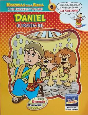Libro De Colorear Daniel Historias de la Biblia con Principios y Valores