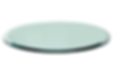 36" round tempered glasstop, 3/8" thick