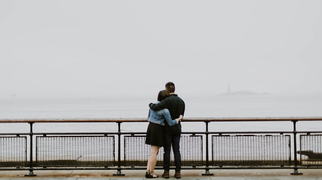 Couple Enjoying the Ocean View