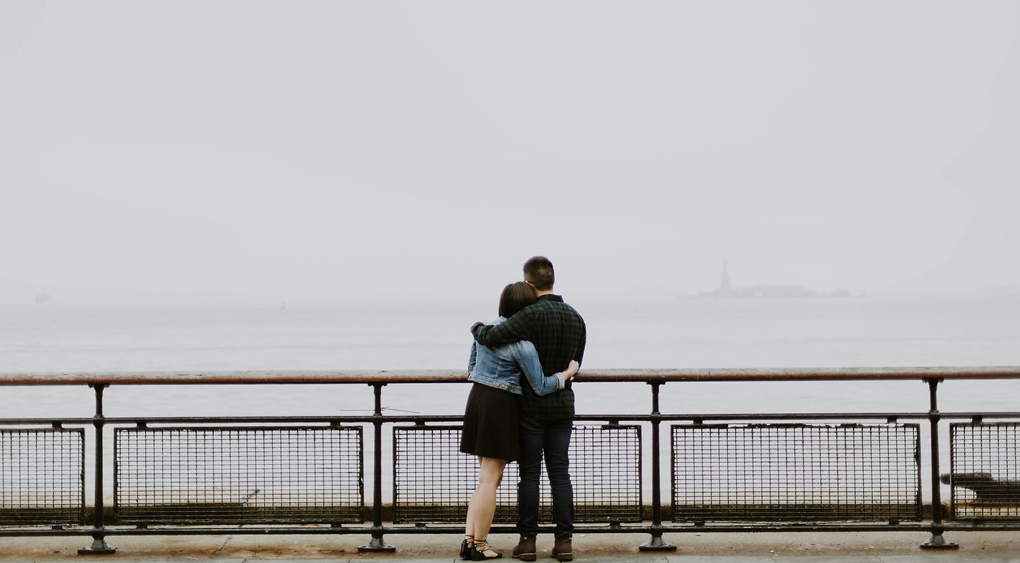 Couple Enjoying the Ocean View