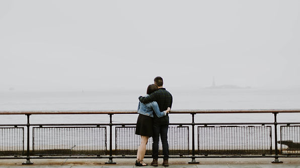 Couple Enjoying the Ocean View