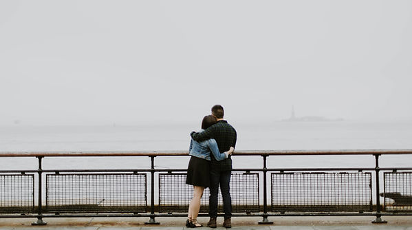 Couple Enjoying the Ocean View
