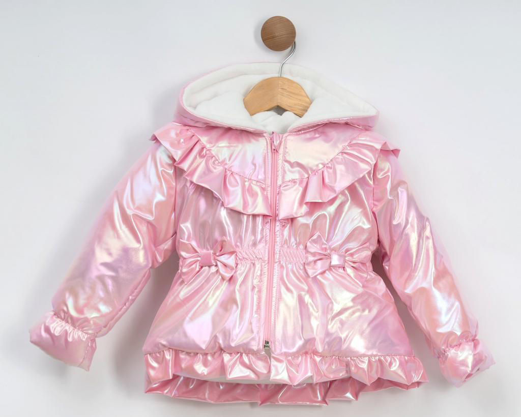 Pink pearl coat 
