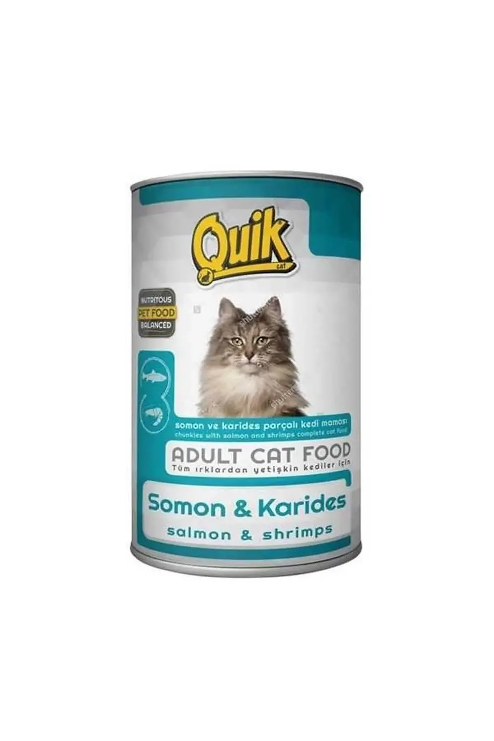 Quik Somon ve Karidesli Konserve Kedi Maması 415 gr