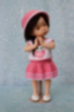 The doll was created from the "Blossom" mold.