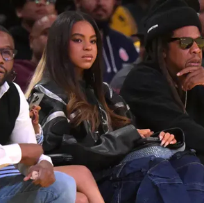  Blue Ivy Carter steps into star power at the Lakers game with DAD Jay-Z via MSN